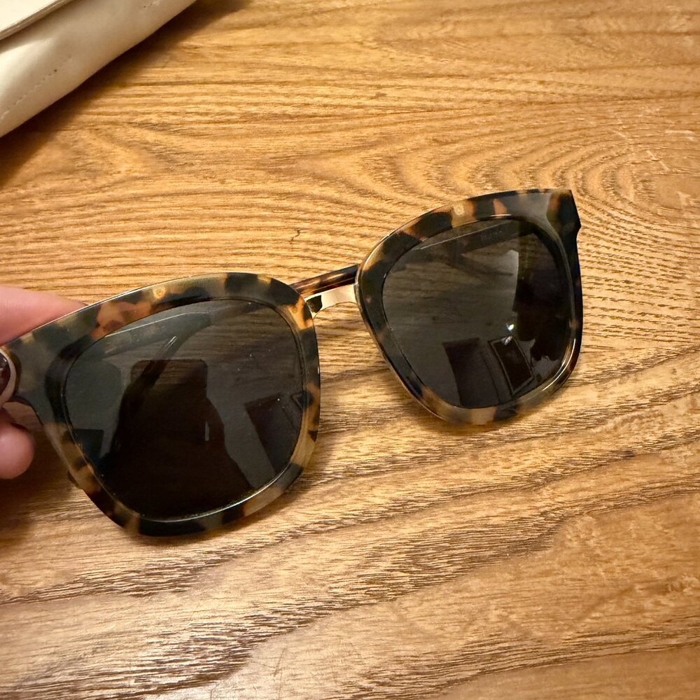 Gentle Monster Button Glasses, Tortoise, One Size